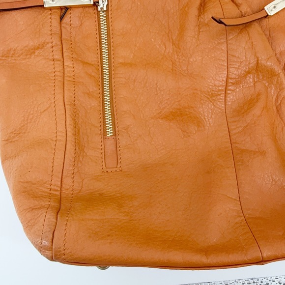 B. Makowsky Dunaway Glove Leather Tote Nutmeg Leather Hobo Shoulder Bag Gift - Picture 6 of 16